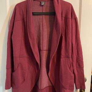 Burgundy cardigan